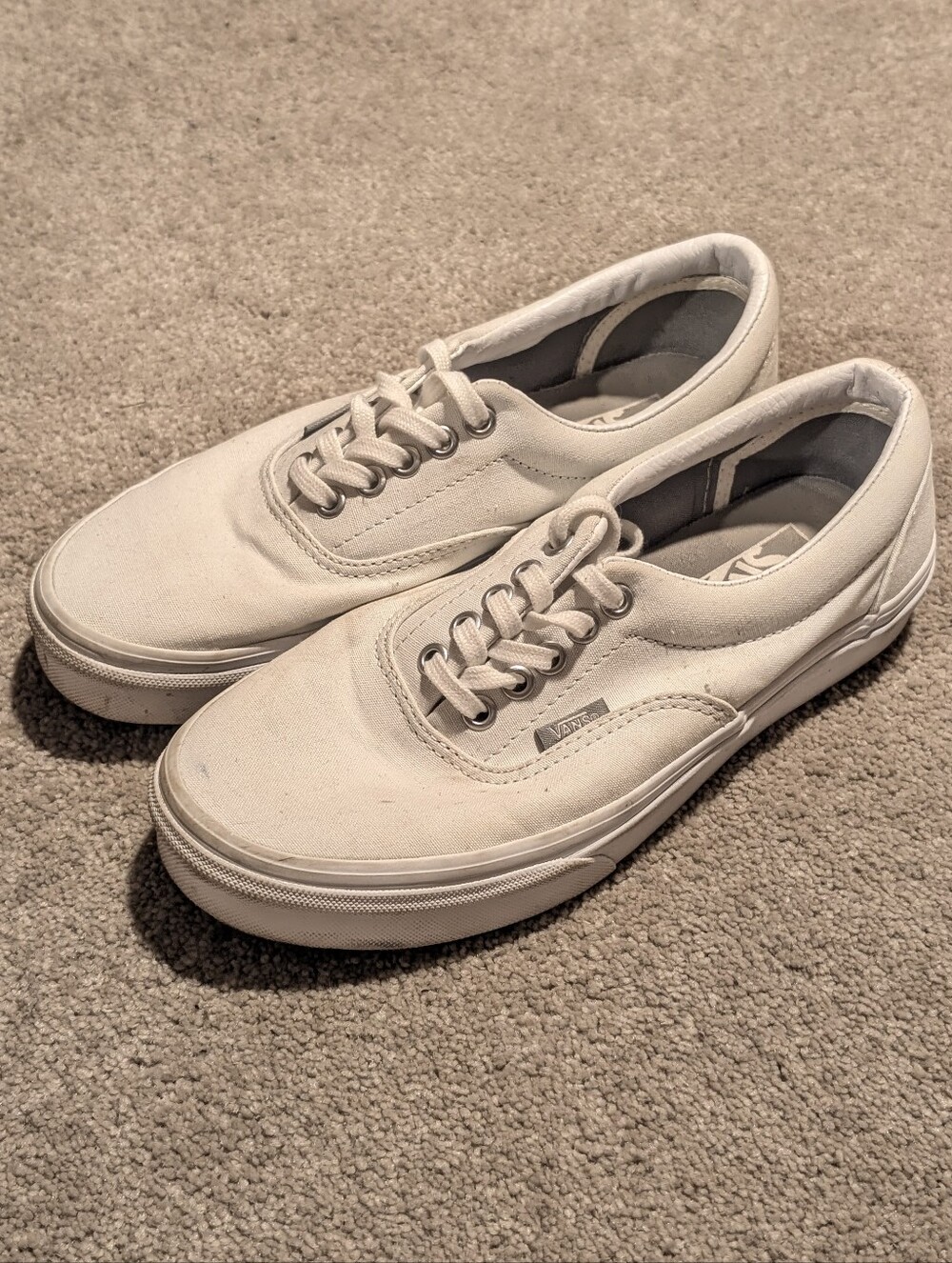 Vans Men's Off-White Classic Low-Top Sneakers